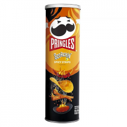 Чипсы Pringles Острые стрипсы Super hot 110гр